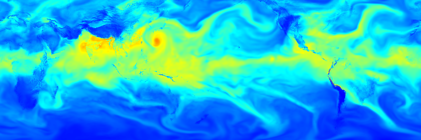 Column Water Vapor in the scene